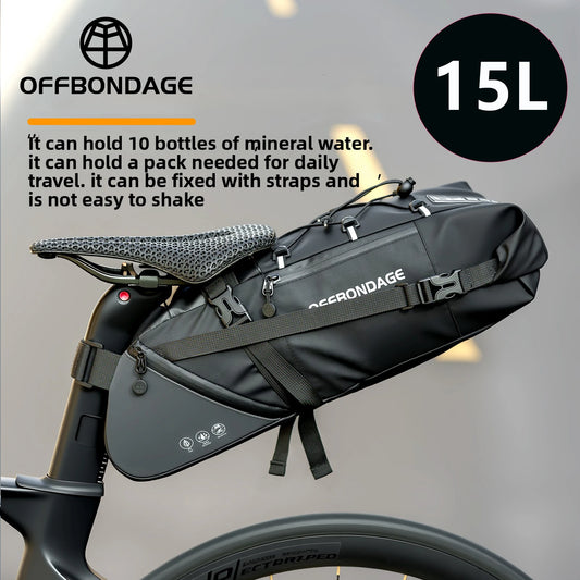 Waterproof Bicycle Saddle Bag 15L