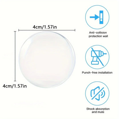 Clear Silicone Door Handle Wall Protector Bumpers