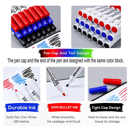 Haile Erasable Whiteboard Marker Pens