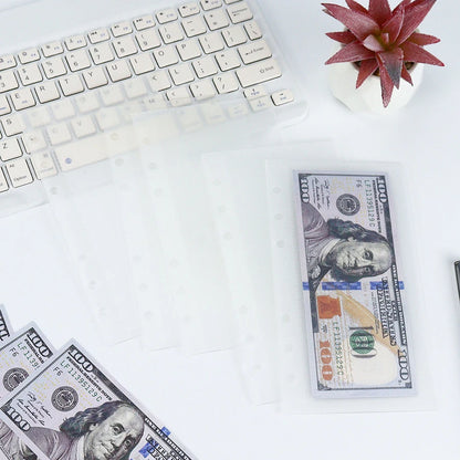 A6 & A7 Loose Leaf Binder Dividers with Cash Envelopes