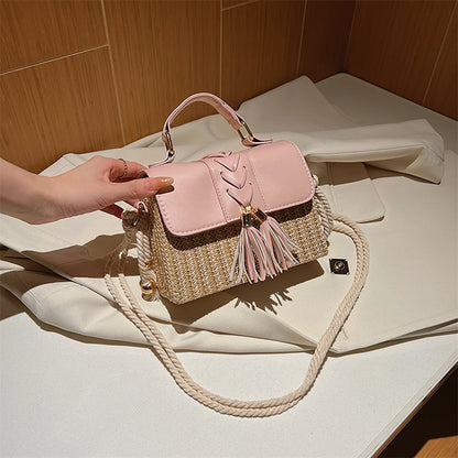 Straw Crossbody Beach Handbag