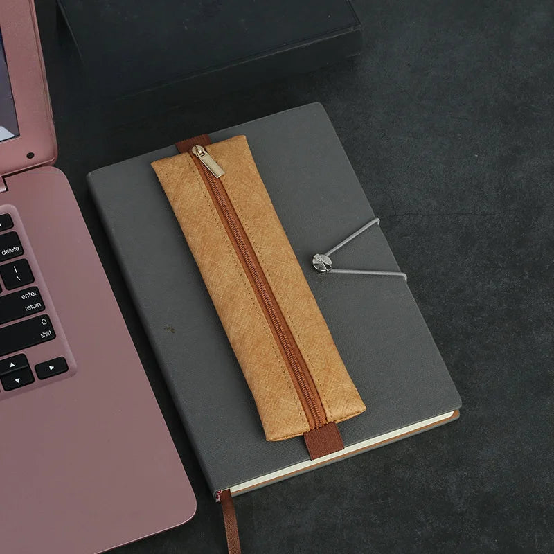 Elastic Zippered Fountain Pen Protective Pouch