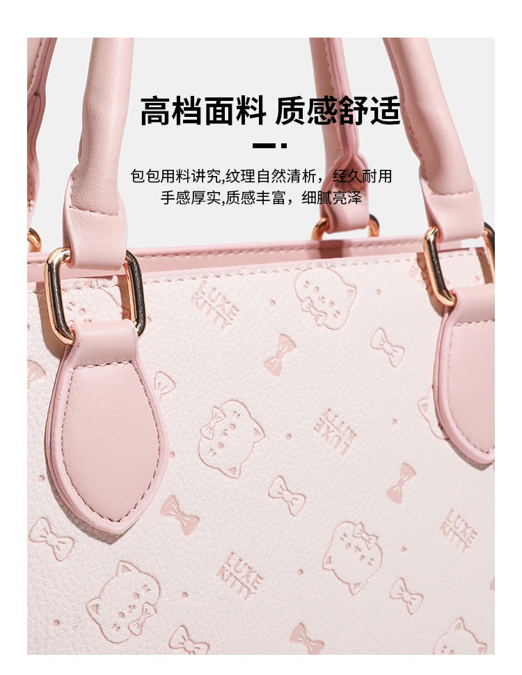 Elegant Leather Diaper Tote Bag