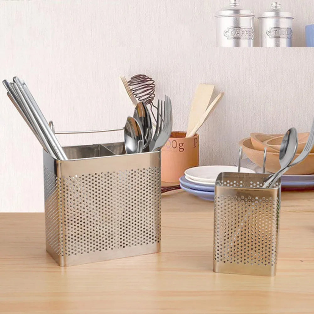 Stainless Steel Cutlery Holder Rack
