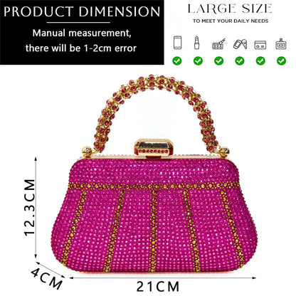 Luxury Rhinestone Evening Clutch Bag