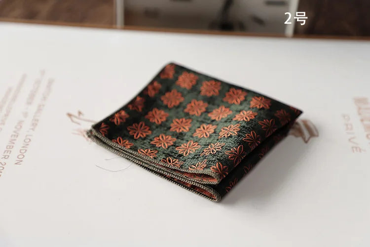 Korean Retro Geometric Pocket Square