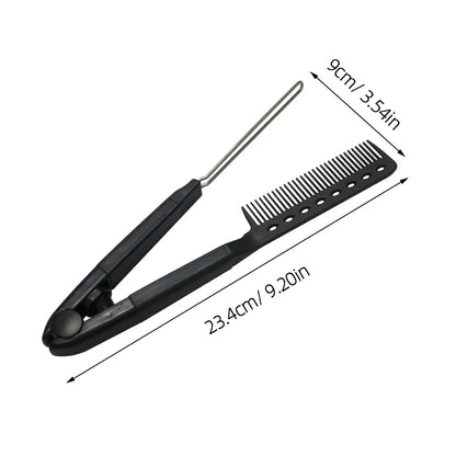 V-Shaped Hair Straightening Comb Tool