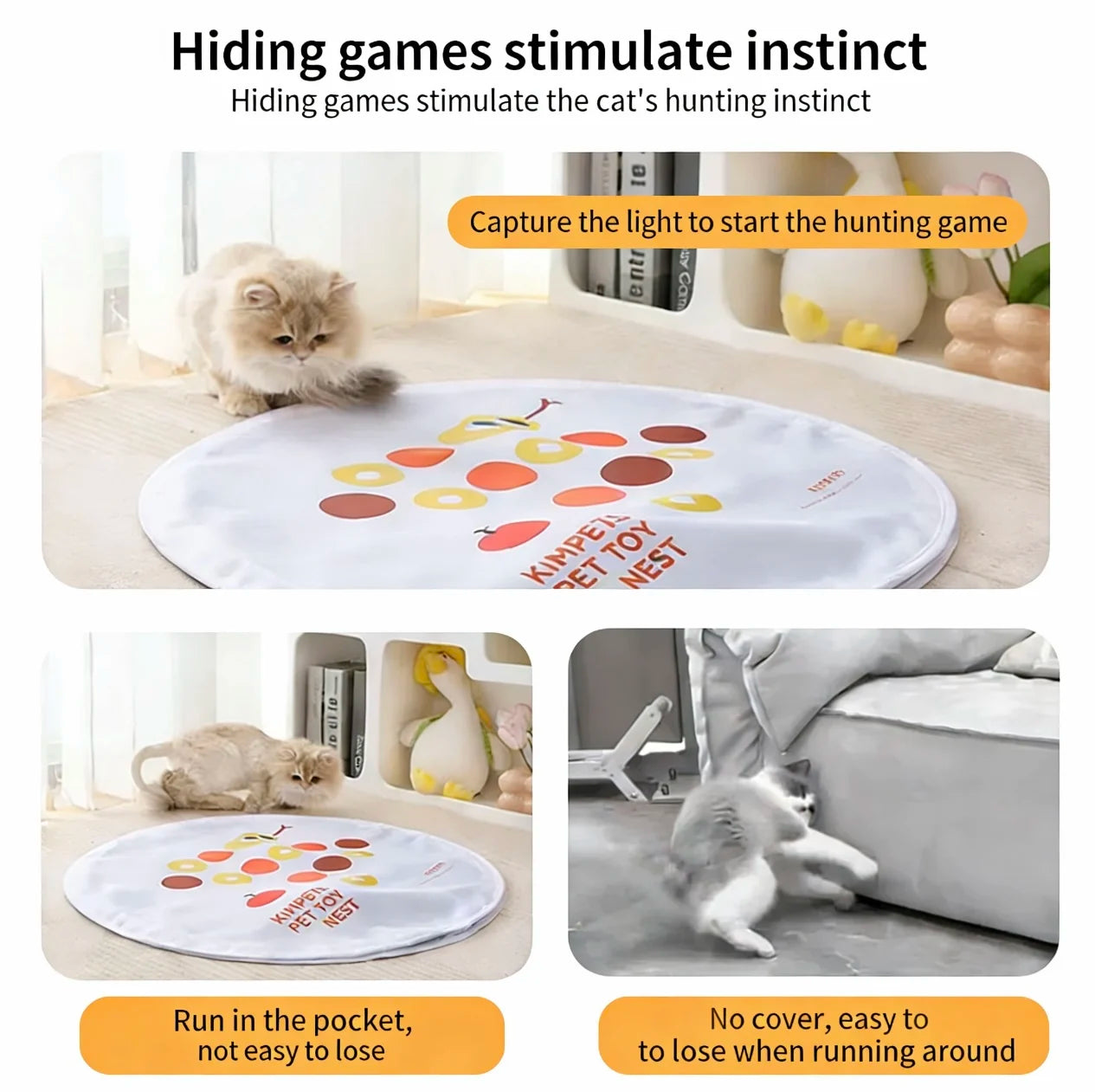 Automatic Cat Hunting Mat & Moving Ball Toy