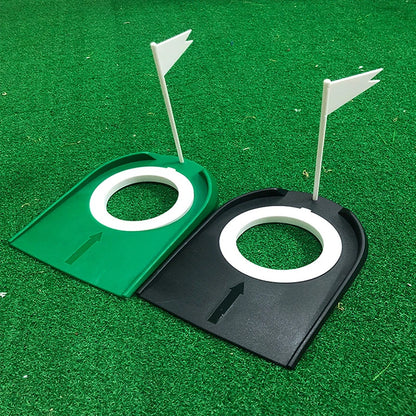 Portable Golf Putting Trainer with Flag Target