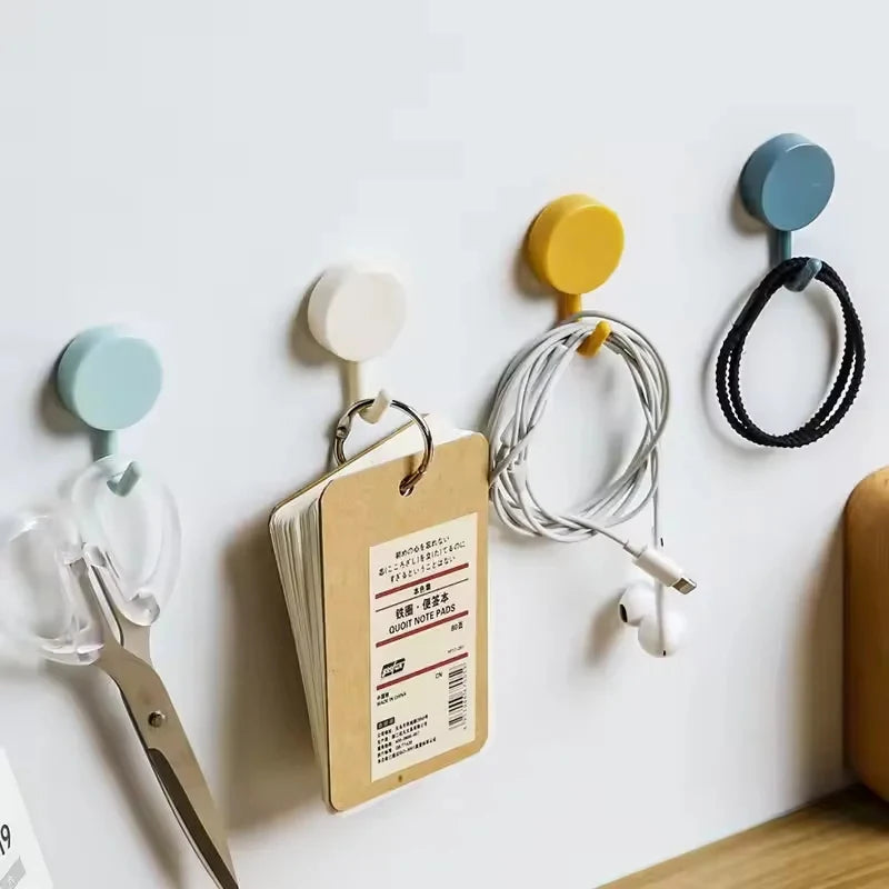 10-Pack Mini Adhesive Wall Hooks