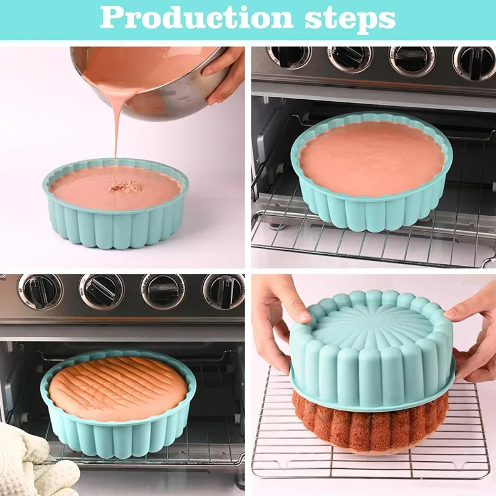 Silicone Charlotte Cake Pan Non-Stick Baking Mold
