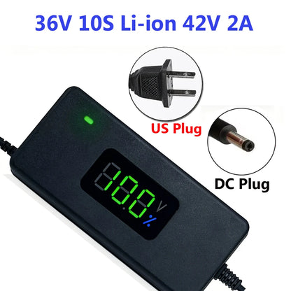 Smart Lithium Battery Charger with LED Display