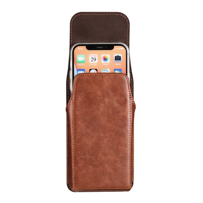 Luxury Cow Leather Belt Clip Phone Case For Iphone 15, 14, 13, 12, 11, Pro, Max