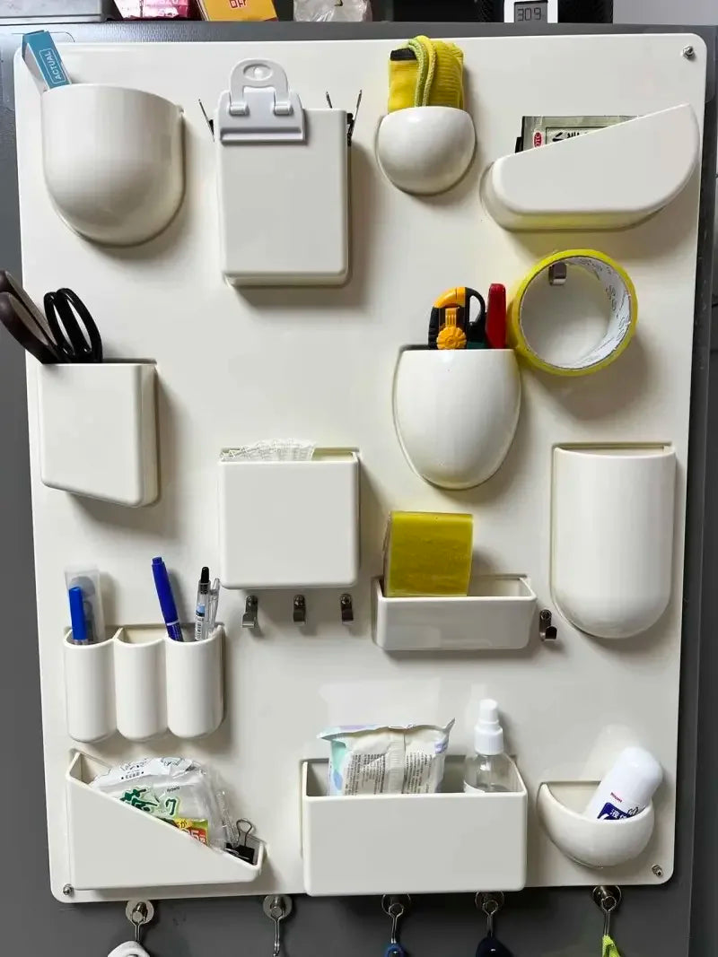 Wall-Mounted Modular Storage Organiser Board