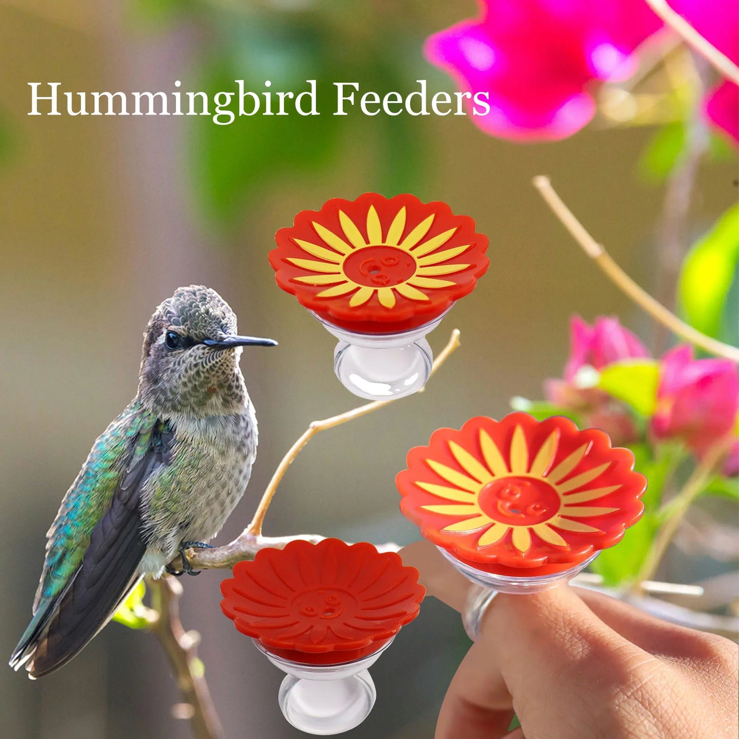 Flower Hummingbird Ring Feeder