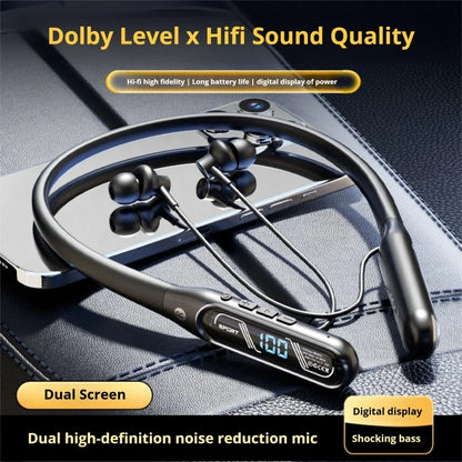 Bluetooth Sports Earphones with HD Microphone & 80-Hour Battery