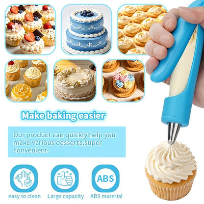 Cake Decorating Piping Gun with Removable Piping Bag