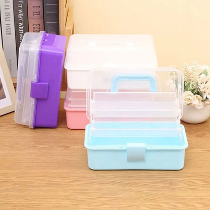 2/3 Layer Plastic Storage Box Organizer