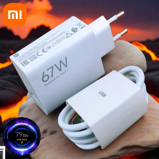 Original Xiaomi 67W Turbo Fast Charger EU Adapter