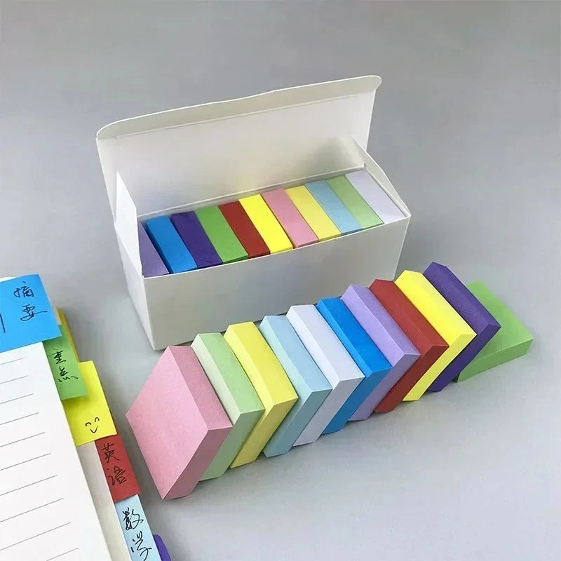 Fluorescent Sticky Notes Set – Planner Memo Pads