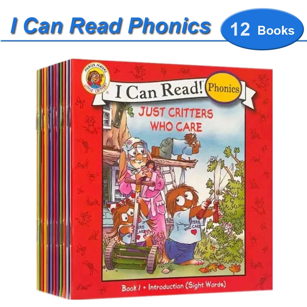 12 Books Set I Can Read Phonics English Picture Books