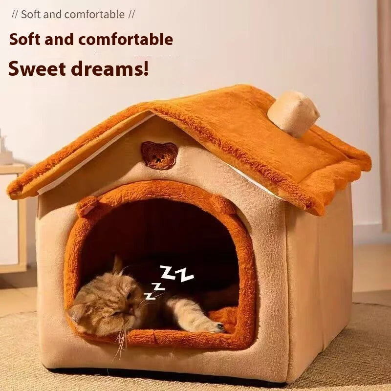 Warm Removable Pet House for Small Dogs & Cats