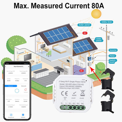 Smart WiFi Energy Monitor Single Phase Meter