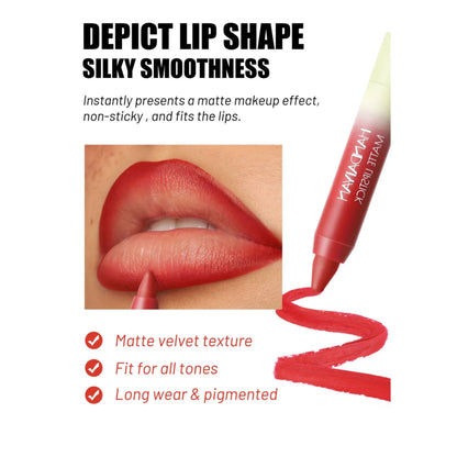 Matte Waterproof Lipstick Crayon