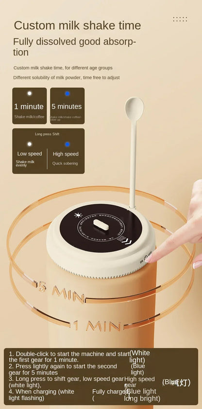 Portable Rechargeable Automatic Coffee & Protein Shaker