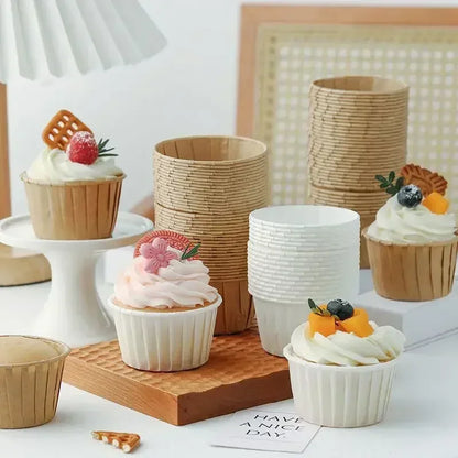 Golden Muffin Cupcake Paper Liners