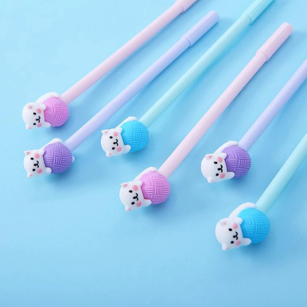 3 Pcs/lot Creative Cute Cat Ball Gel Pen