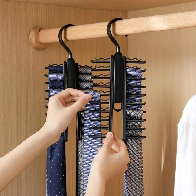 Rotatable Tie Hanger Organizer