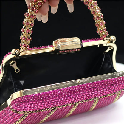 Luxury Rhinestone Evening Clutch Bag