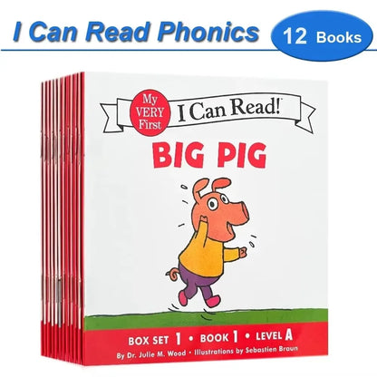 12 Books Set I Can Read Phonics English Picture Books