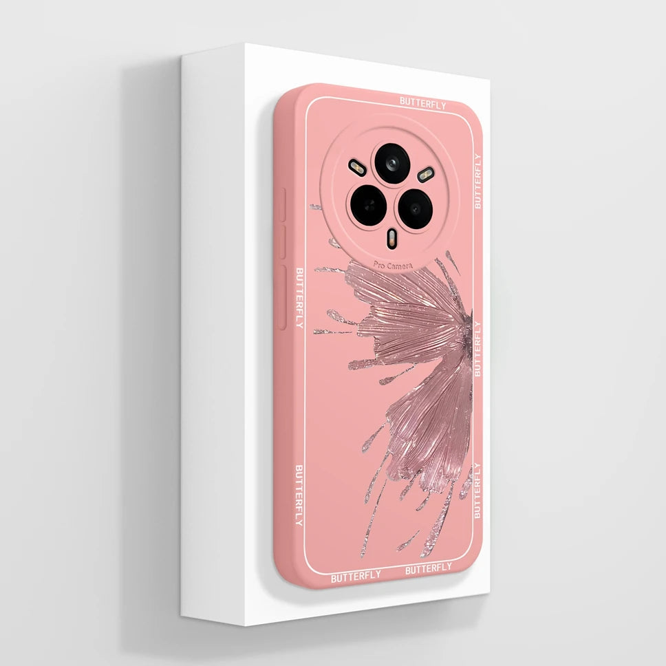 Cute Floral Silicone Case for Realme 14 Pro Series