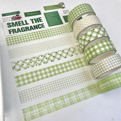 Cute Bear Washi Tape Pack – 6 Rolls Decorative Scrapbooking & Planner Tape