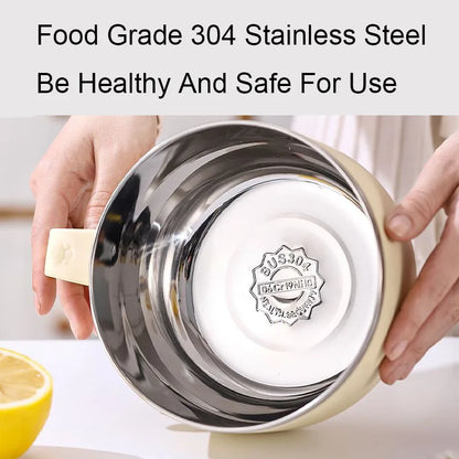 304 Stainless Steel Instant Noodle Bowl with Lid