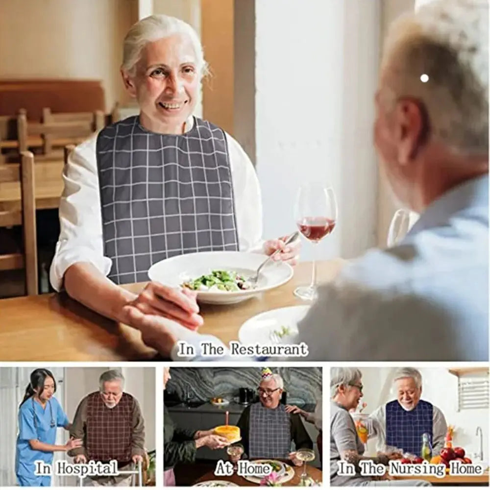 Waterproof Washable Adult Mealtime Bib