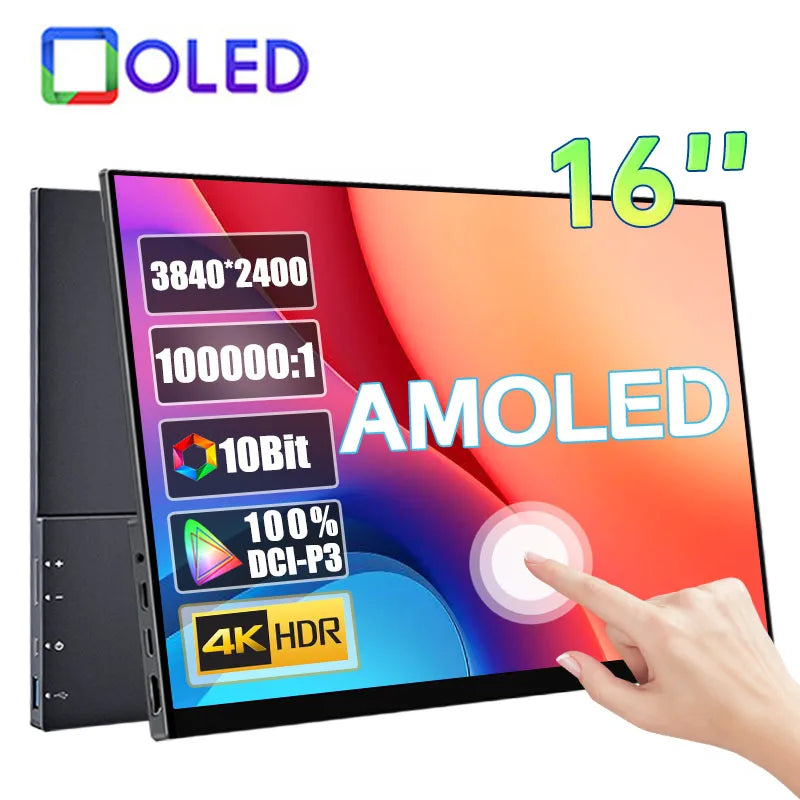 16-Inch 4K AMOLED Touchscreen Portable Monitor