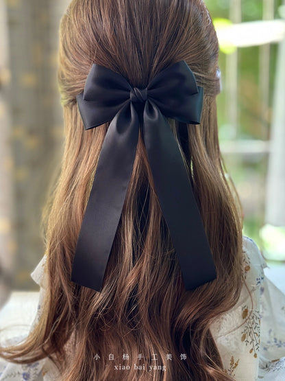 Korean Style Fabric Hair Bow Clip