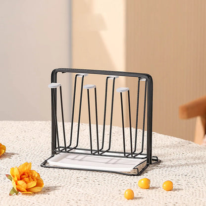 Metal Cup Drying & Drain Rack with Tray