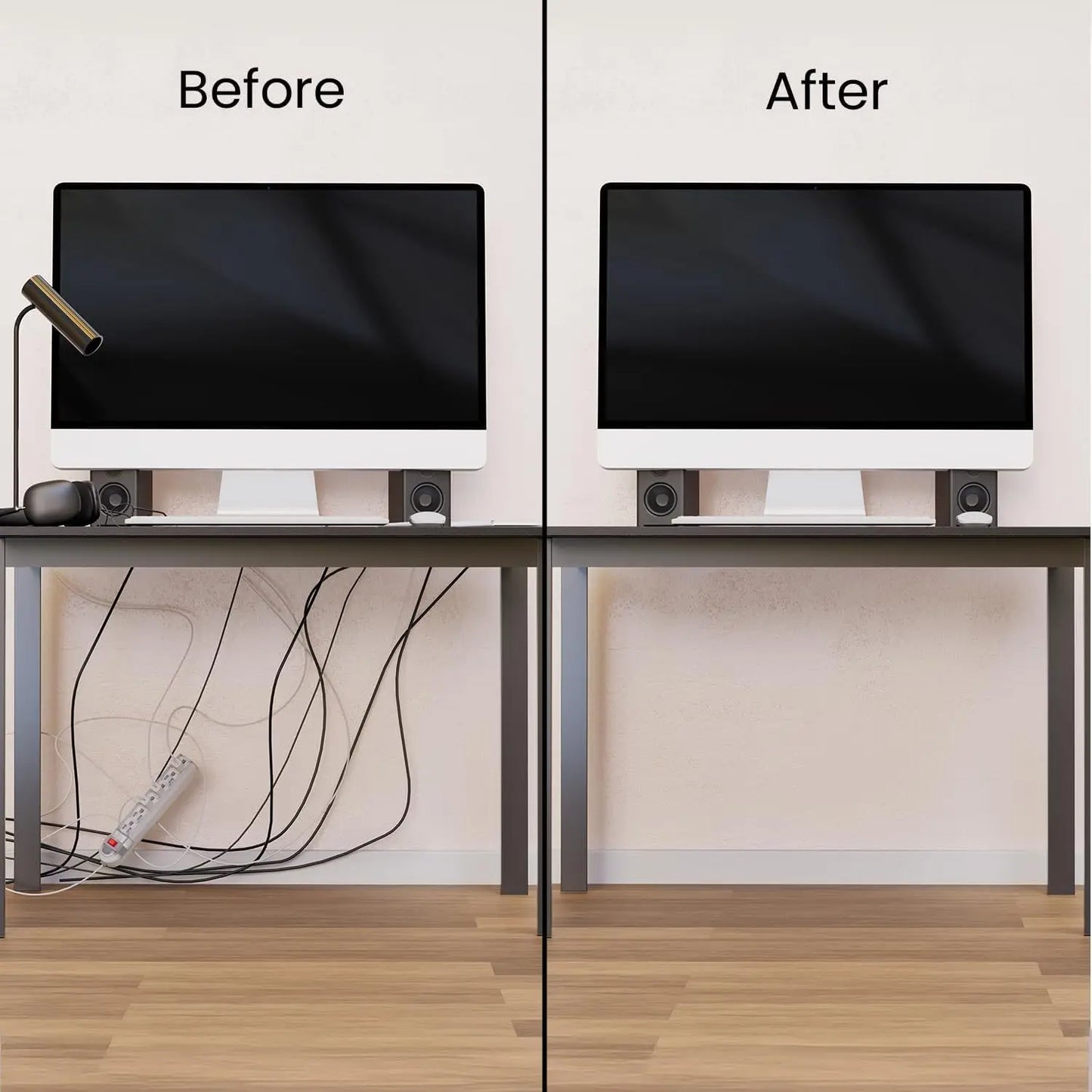 Self-Adhesive Under Desk Cable Raceway
