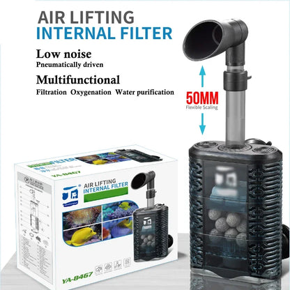 USB Aquarium Internal Filter with Bio Sponge & Water Filtration