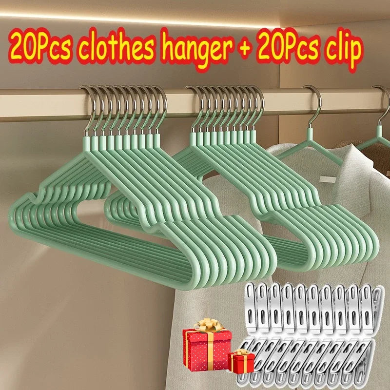 Non-Slip Metal Clothes Hangers for Suits, Jackets & Shirts