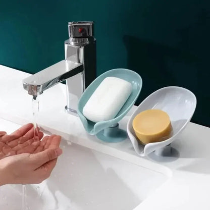 1Pc Drain Soap Holder Leaf Shape