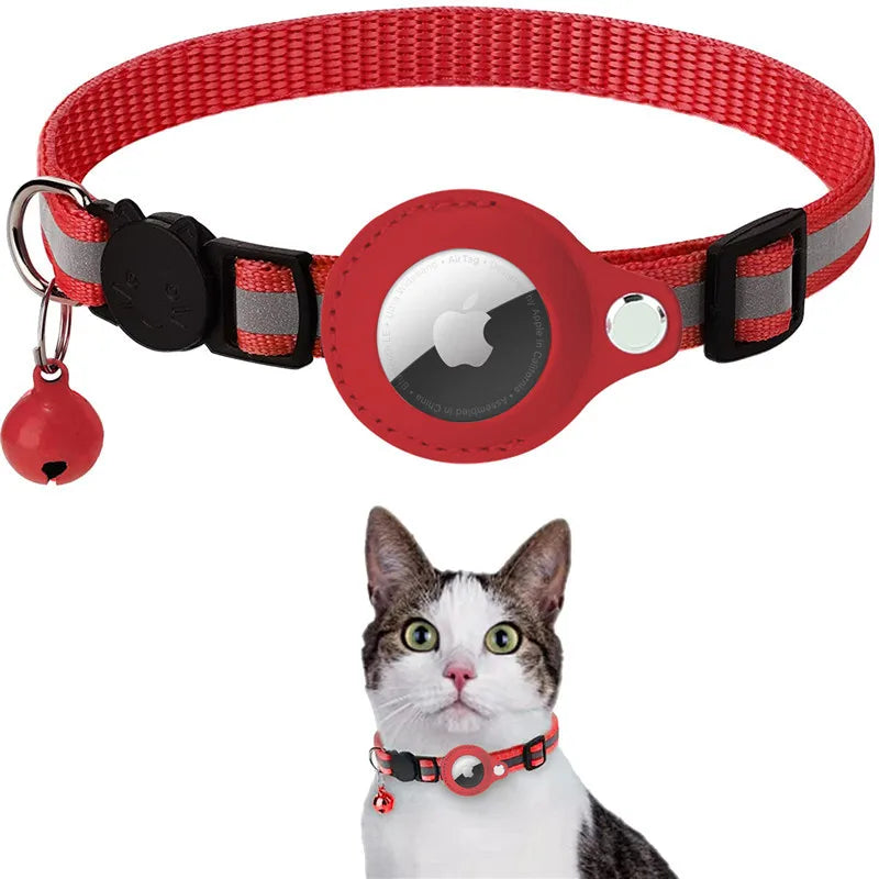 Adjustable Kitten Collar with AirTag Case