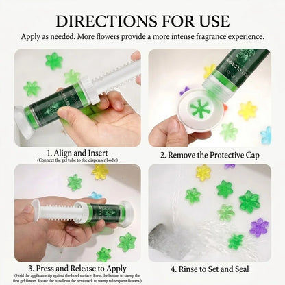 Toilet Cleaning Gel Stamp Set