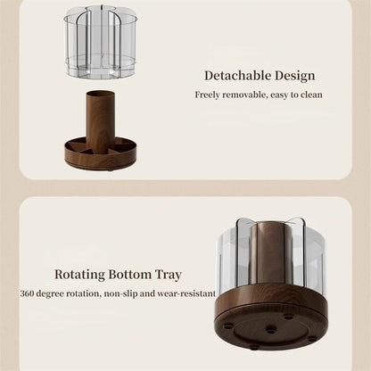 360° Rotating Makeup Brush Holder
