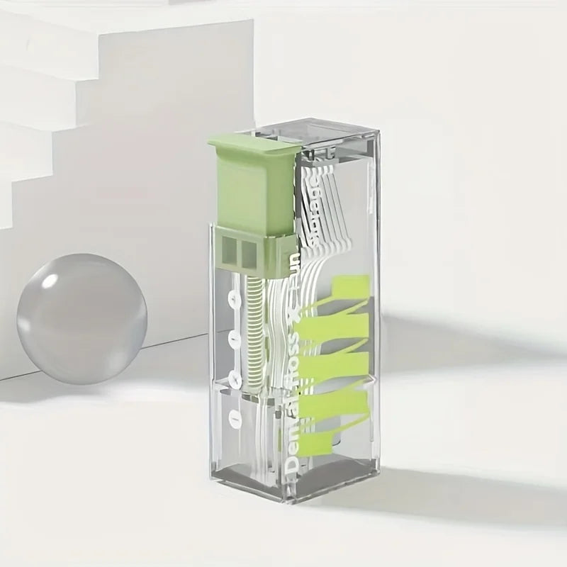 Portable Floss Dispenser with 10 Floss Picks