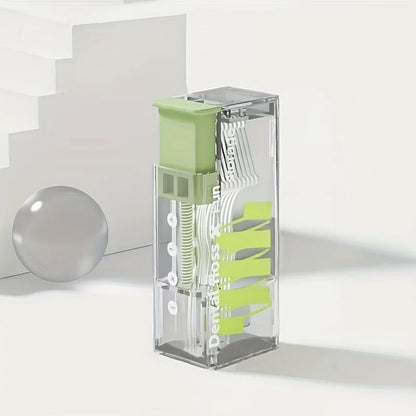 Portable Floss Dispenser with 10 Floss Picks